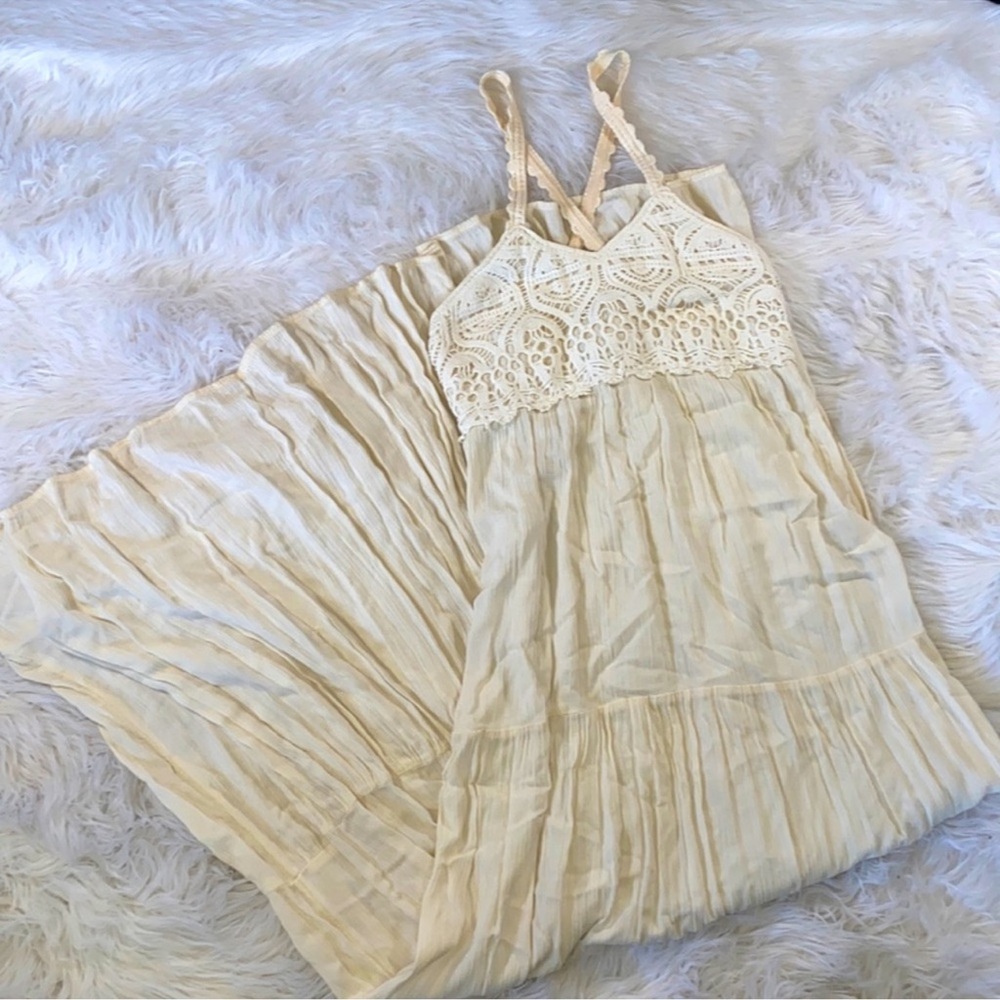 AEO • Dreamy Crochet Flowy Maxi Dress